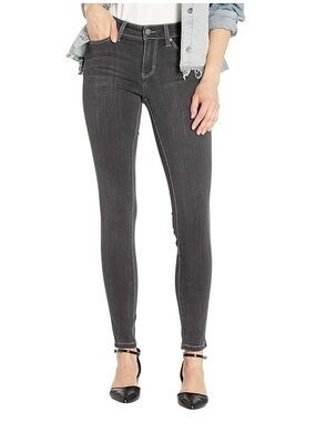 Liverpool Dark Grey Abby Ankle Skinny Jeans Size 24W